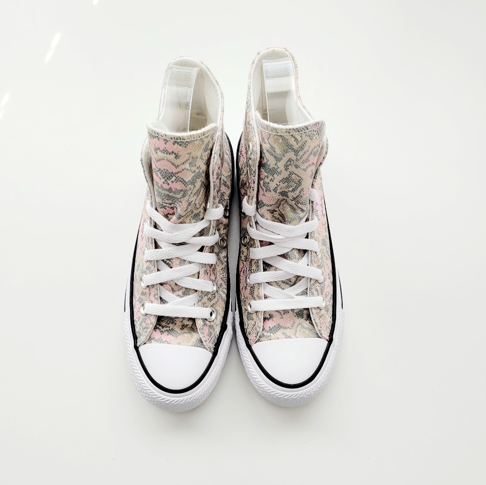 Converse CTAS HI Pale Putty Limestone Grey Pink White Women's 5 - Picture 3 of 6